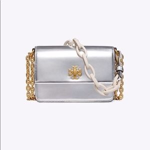 Tory Burch Kira Metallic Mini Leather CrossbodyBag
